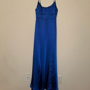 Long blue dress